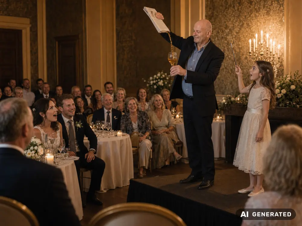 Bühnen-Zaubershow als Highlight einer Hochzeit