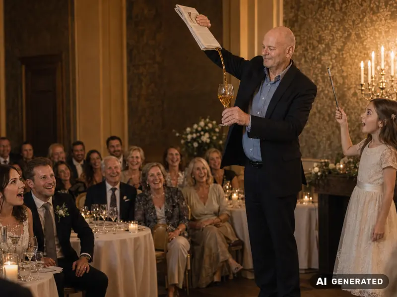 Bühnen-Zaubershow bei einer Hochzeit
